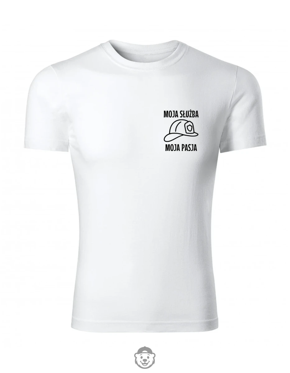 KOSZULKA MOJA SŁUŻBA MOJA PASJA BIAŁA.png