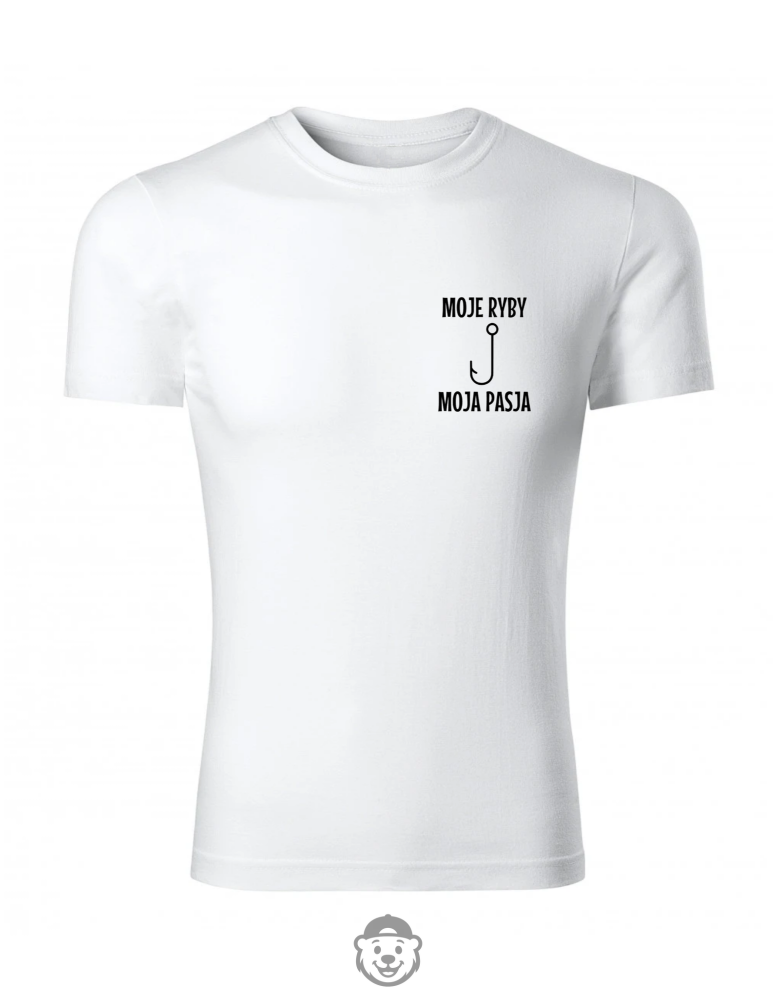 KOSZULKA MOJE RYBY MOJA PASJA BIAŁA.png