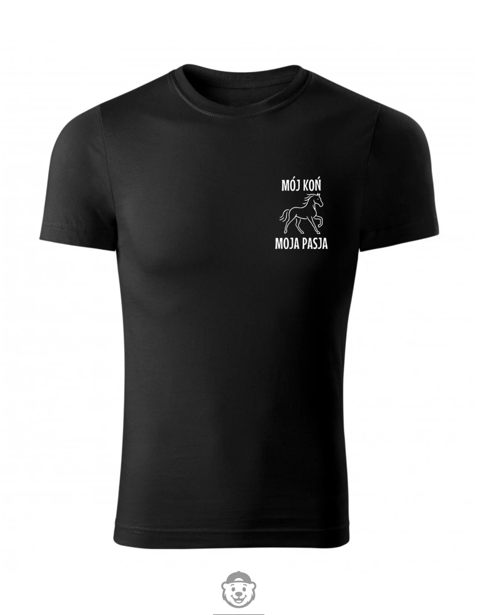 KOSZULKA MÓJ KOŃ MOJA PASJA  CZARNA.png