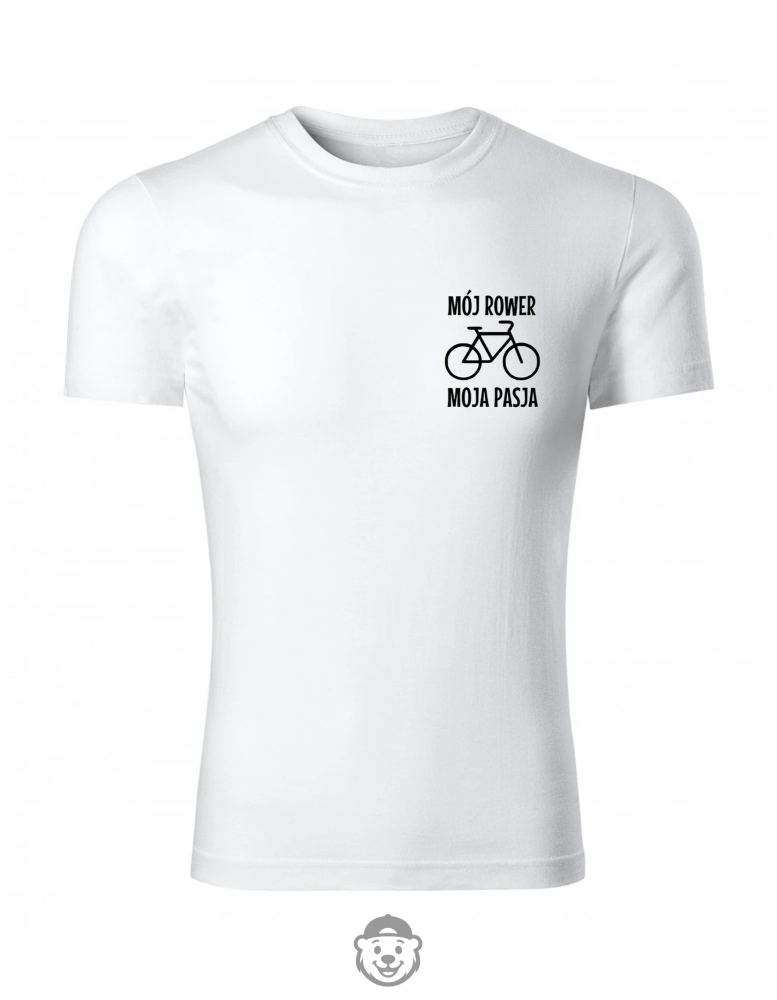 KOSZULKA MÓJ ROWER MOJA PASJA BIAŁA.png