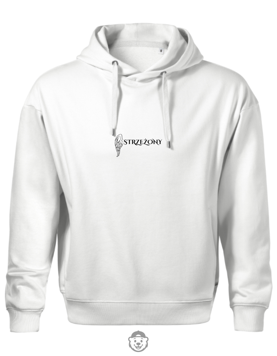 BLUZA Z KAPTUREM MĘSKA STRZEŻONY BIAŁA.png