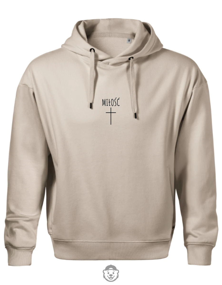 BLUZA Z KAPTUREM MĘSKA MIŁOŚĆ BEŻOWA.png