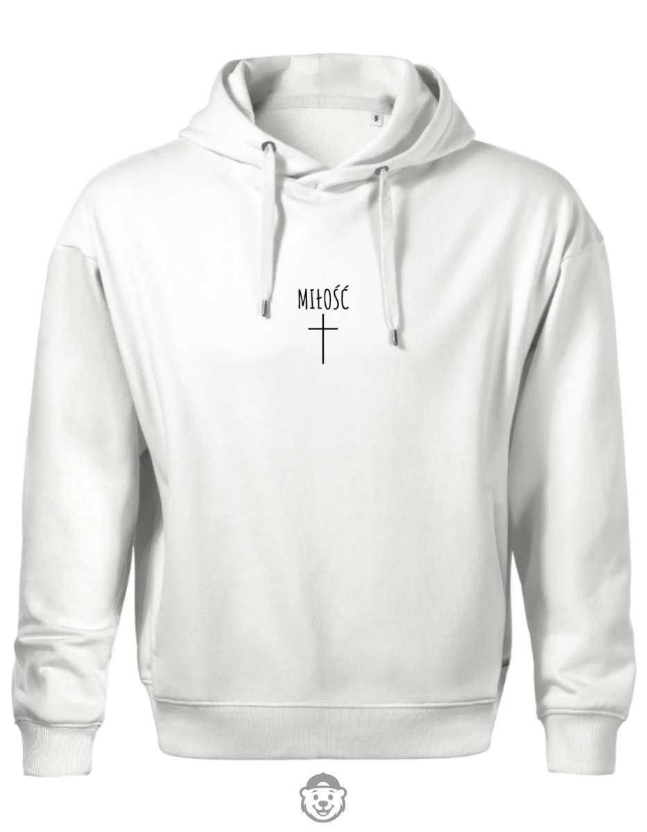 BLUZA Z KAPTUREM MĘSKA MIŁOŚĆ BIAŁA.png