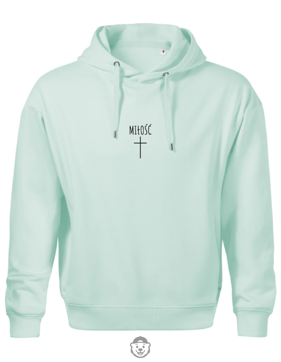 BLUZA Z KAPTUREM MĘSKA MIŁOŚĆ MIĘTOWA.png