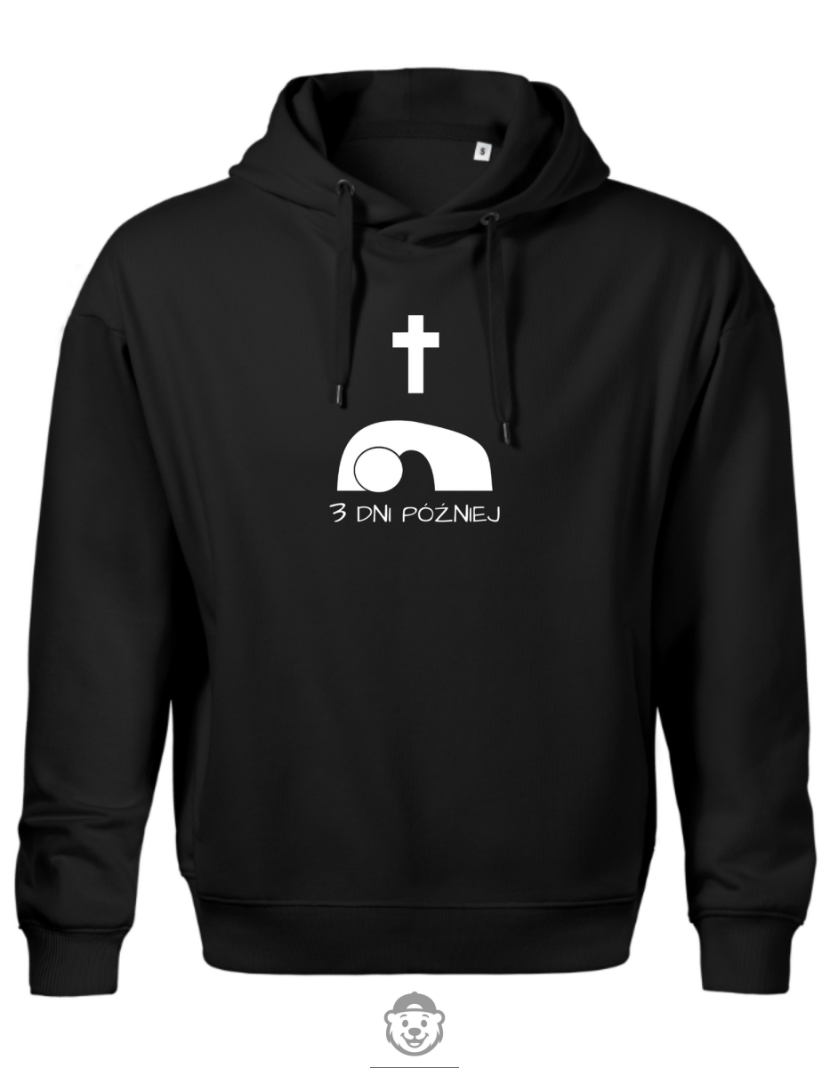 BLUZA Z KAPTUREM MĘSKA TRZY DNI PÓŹNIEJ CZARNA.png