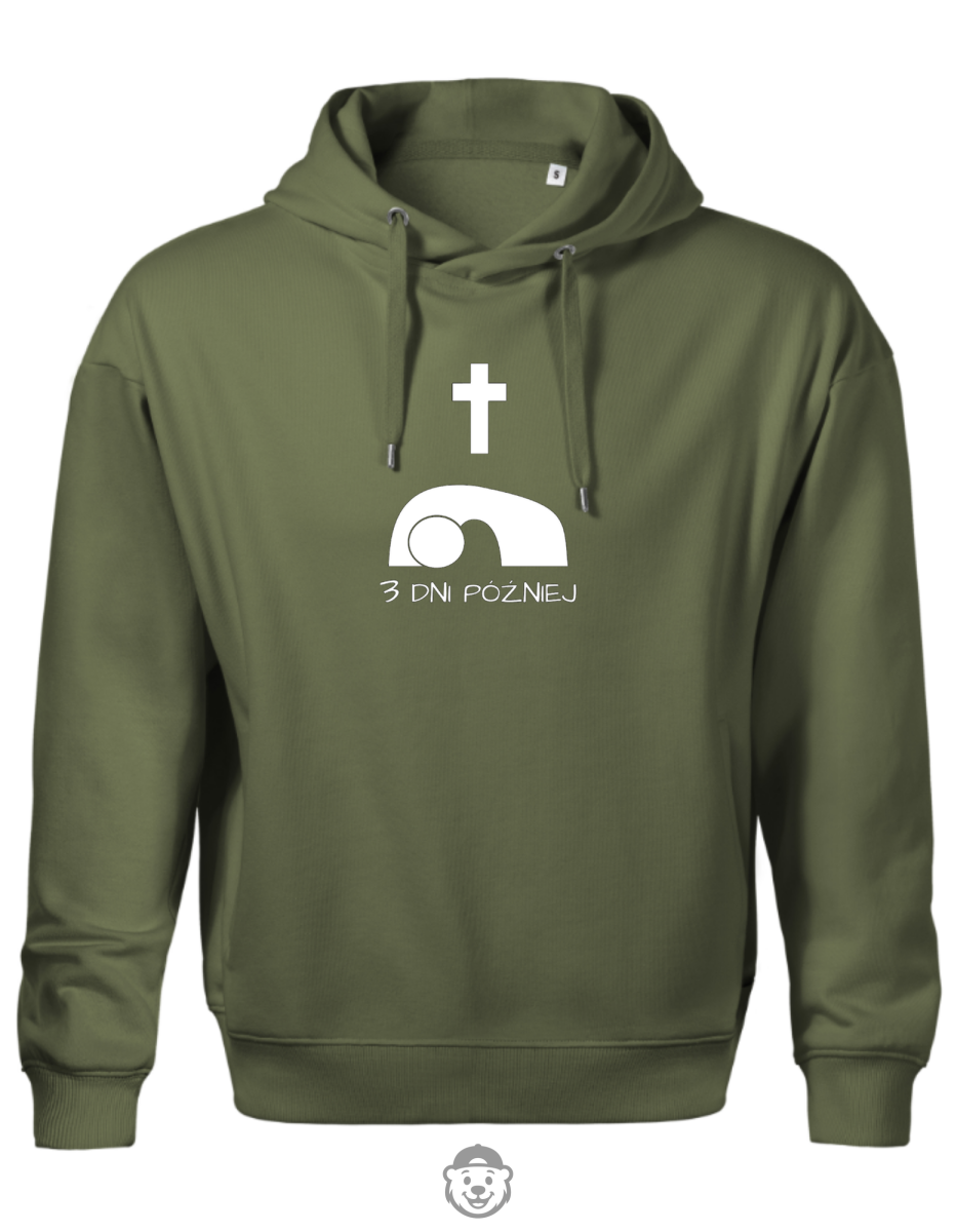 BLUZA Z KAPTUREM MĘSKA TRZY DNI PÓŹNIEJ KHAKI.png