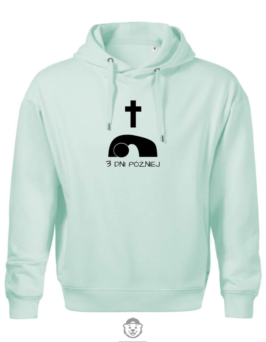 BLUZA Z KAPTUREM MĘSKA TRZY DNI PÓŹNIEJ MIĘTOWA.png