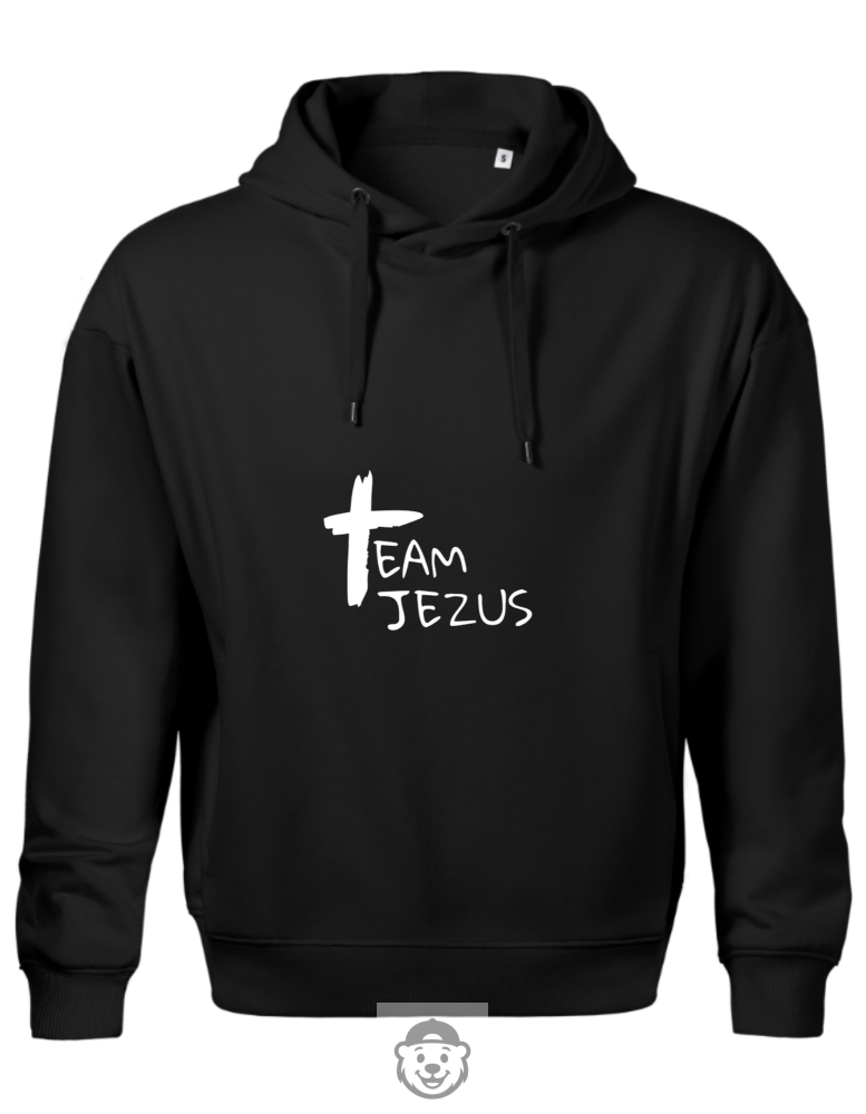 BLUZA Z KAPTUREM MĘSKA TEAM JEZUS CZARNA.png