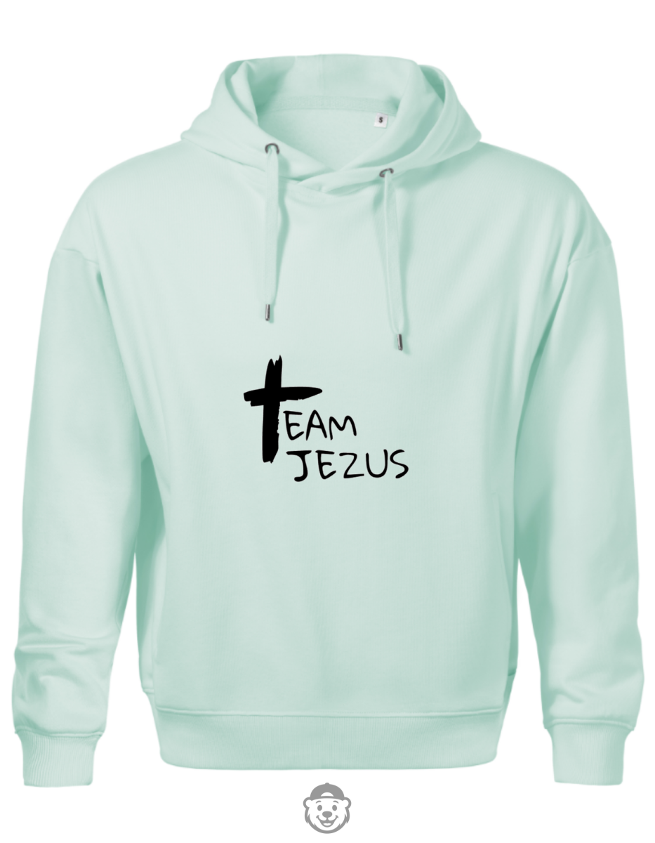 BLUZA Z KAPTUREM MĘSKA TEAM JEZUS MIĘTOWA.png