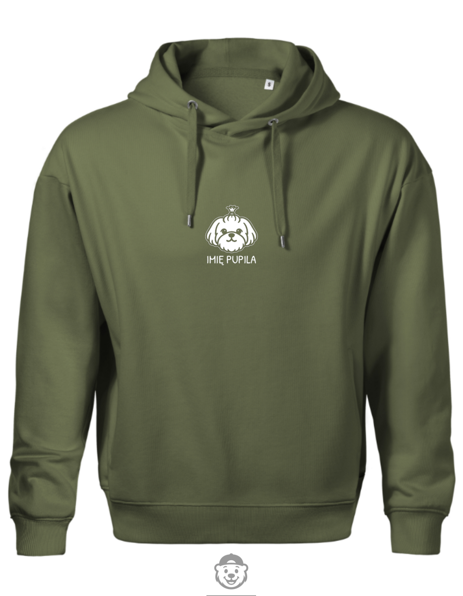 BLUZA Z KAPTUREM MĘSKA SHIH TZU KHAKI.png