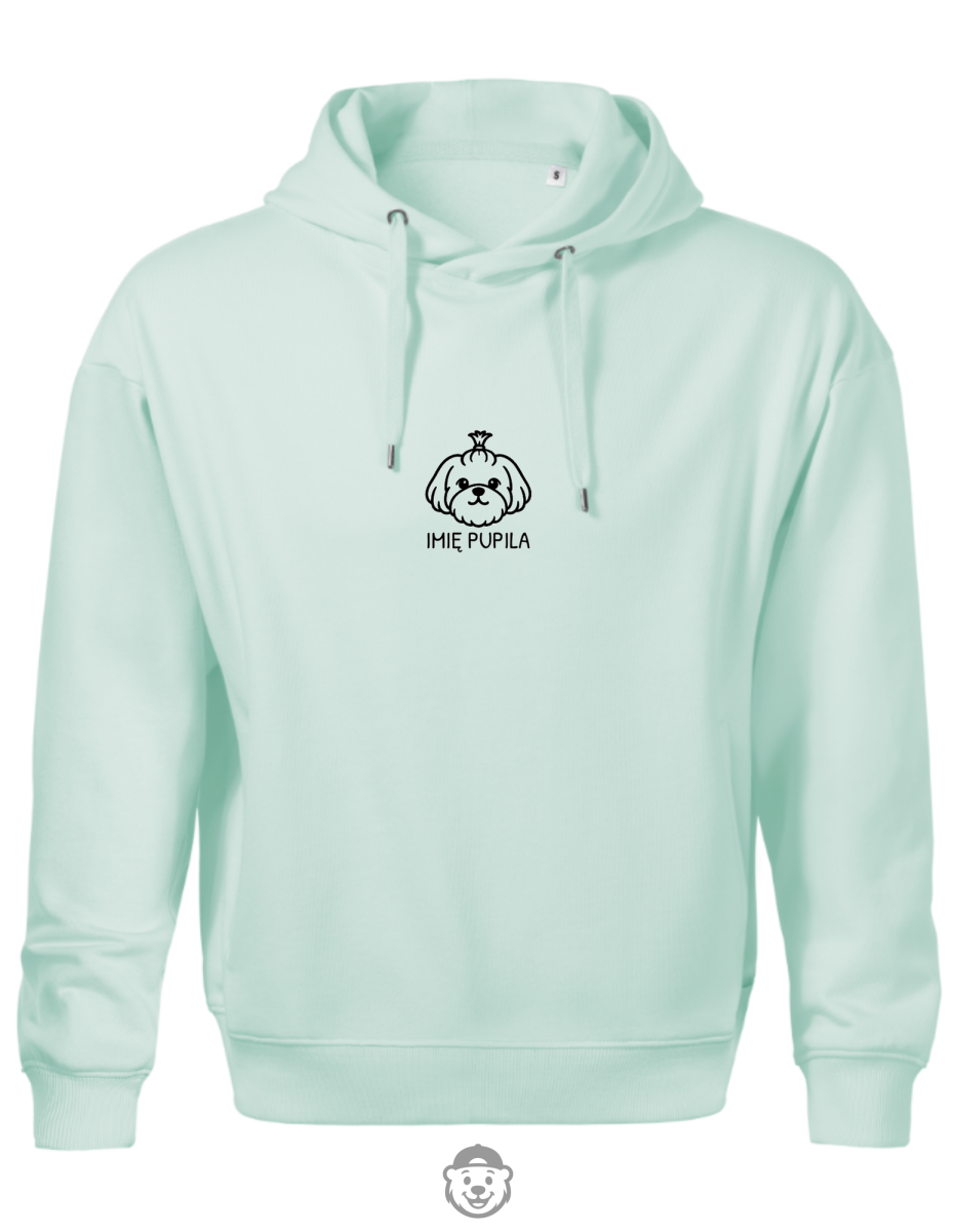 BLUZA Z KAPTUREM MĘSKA SHIH TZU MIĘTOWA.png