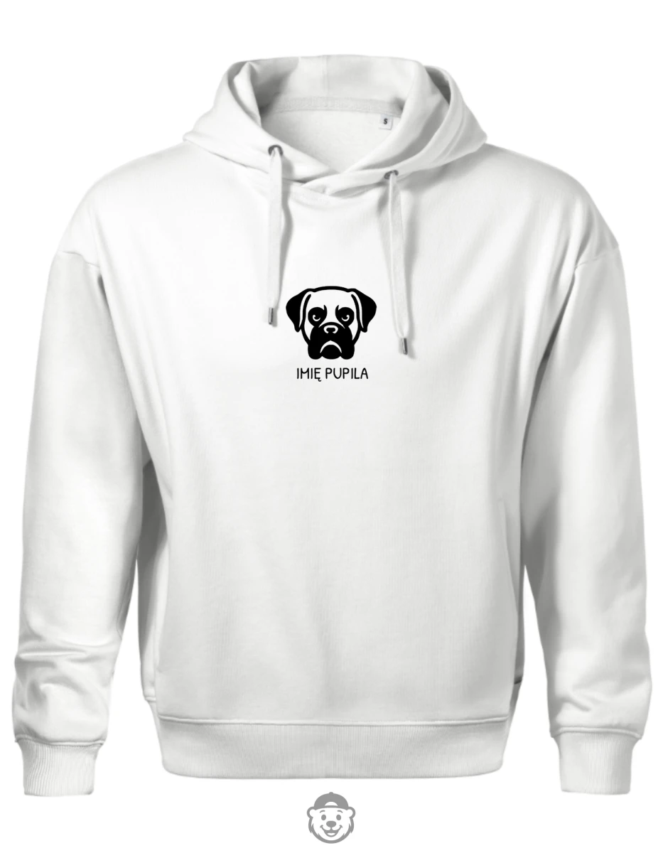 BLUZA Z KAPTUREM MĘSKA BOKSER BIAŁA.png