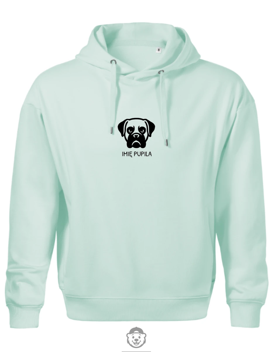 BLUZA Z KAPTUREM MĘSKA BOKSER MIĘTOWA.png