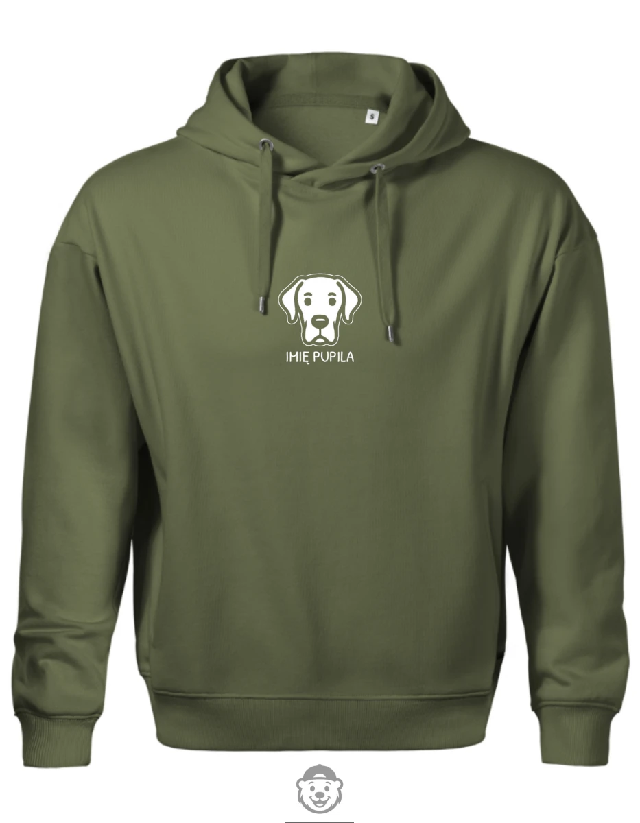 BLUZA Z KAPTUREM MĘSKA DOG NIEMIECKI KHAKI.png