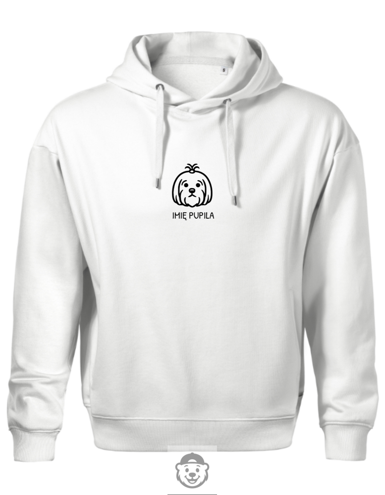 BLUZA Z KAPTUREM MĘSKA MALTAŃCZYK BIAŁA.png