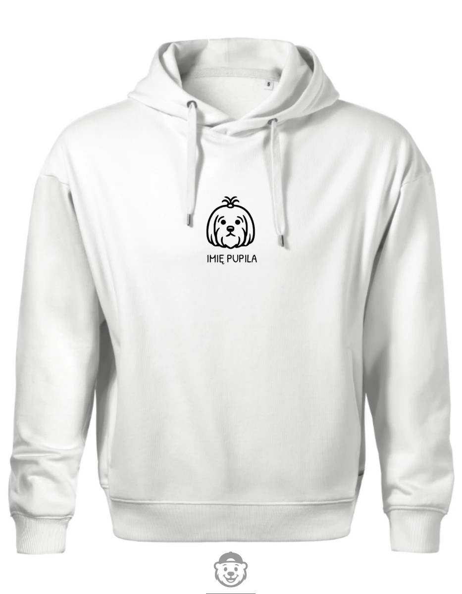 BLUZA Z KAPTUREM MĘSKA MALTAŃCZYK BIAŁA.png