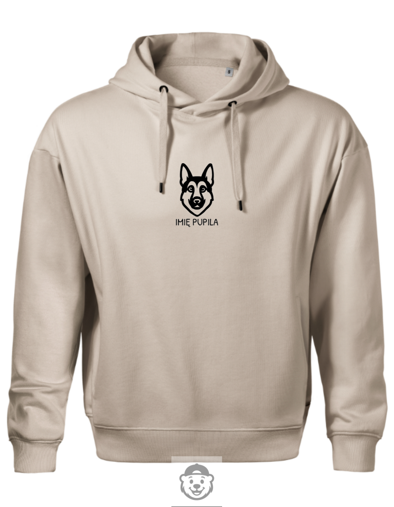 BLUZA Z KAPTUREM MĘSKA OWCZAREK NIEMIECKI BEŻOWA.png