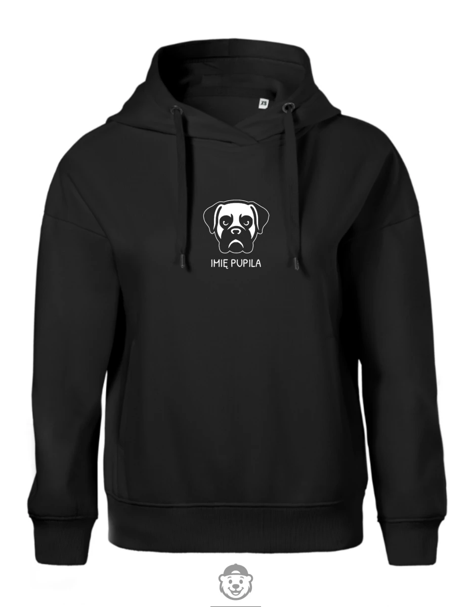 BLUZA Z KAPTUREM DAMSKA BOKSER CZARNA.png