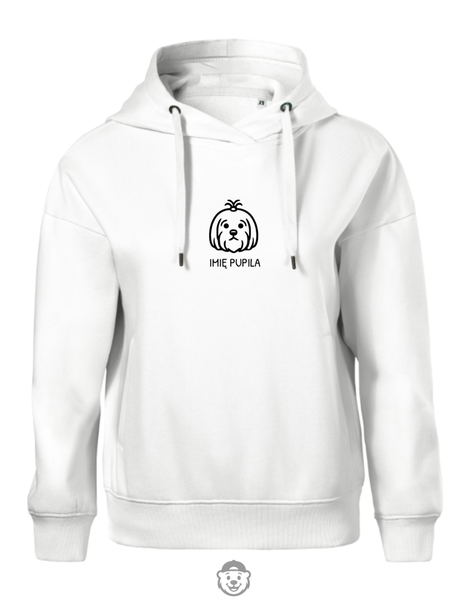 BLUZA Z KAPTUREM DAMSKA MALTAŃCZYK BIAŁA.png