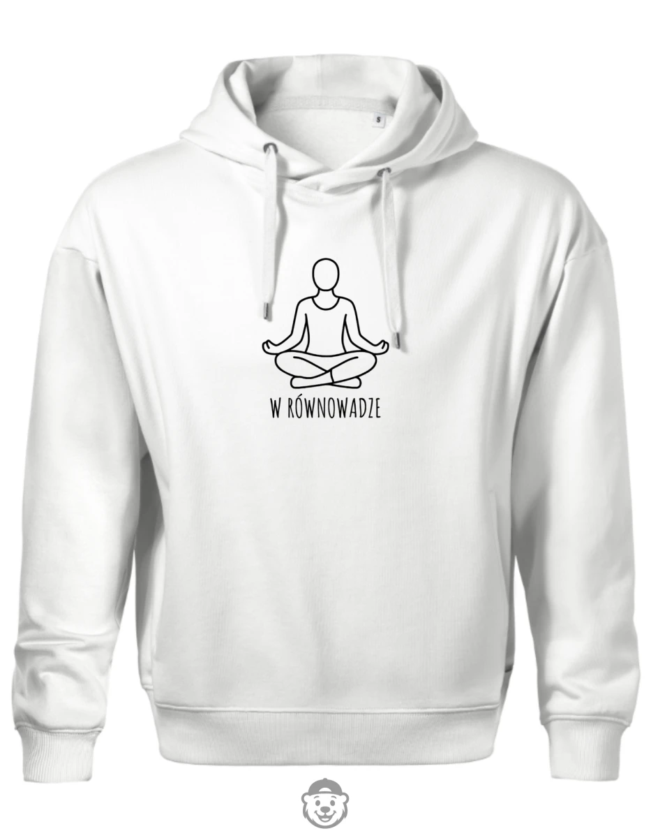 BLUZA Z KAPTUREM MĘSKA JOGA BIAŁA.png