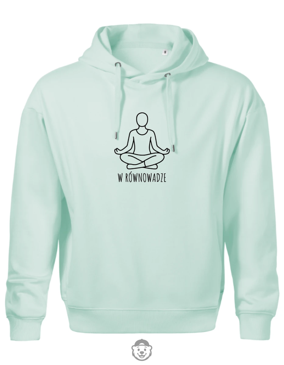 BLUZA Z KAPTUREM MĘSKA JOGA MIĘTOWA.png