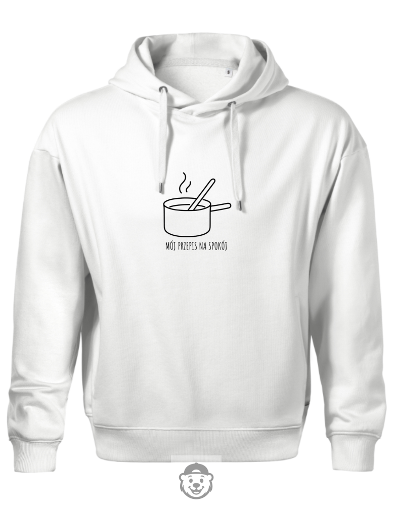 BLUZA Z KAPTUREM MĘSKA GOTOWANIE BIAŁA.png