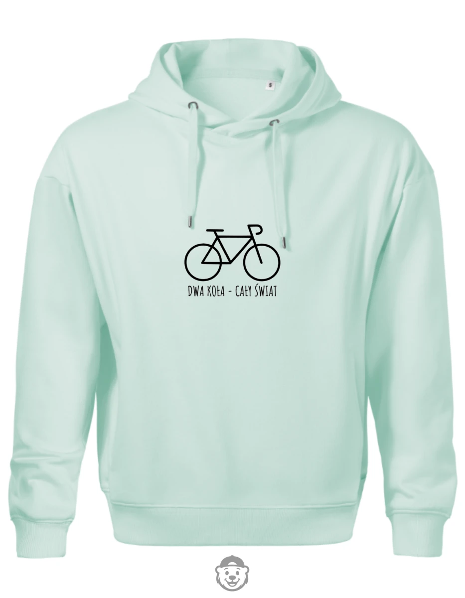 BLUZA Z KAPTUREM MĘSKA ROWER MIĘTOWA.png