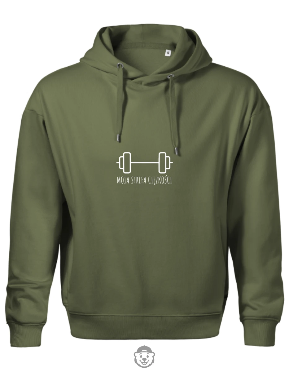 BLUZA Z KAPTUREM MĘSKA SIŁOWNIA KHAKI.png