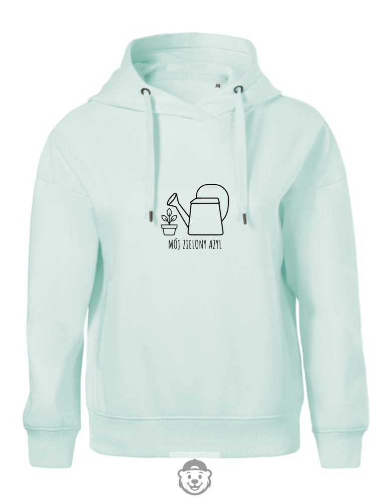 BLUZA Z KAPTUREM DAMSKA OGRÓD MIĘTOWA.png