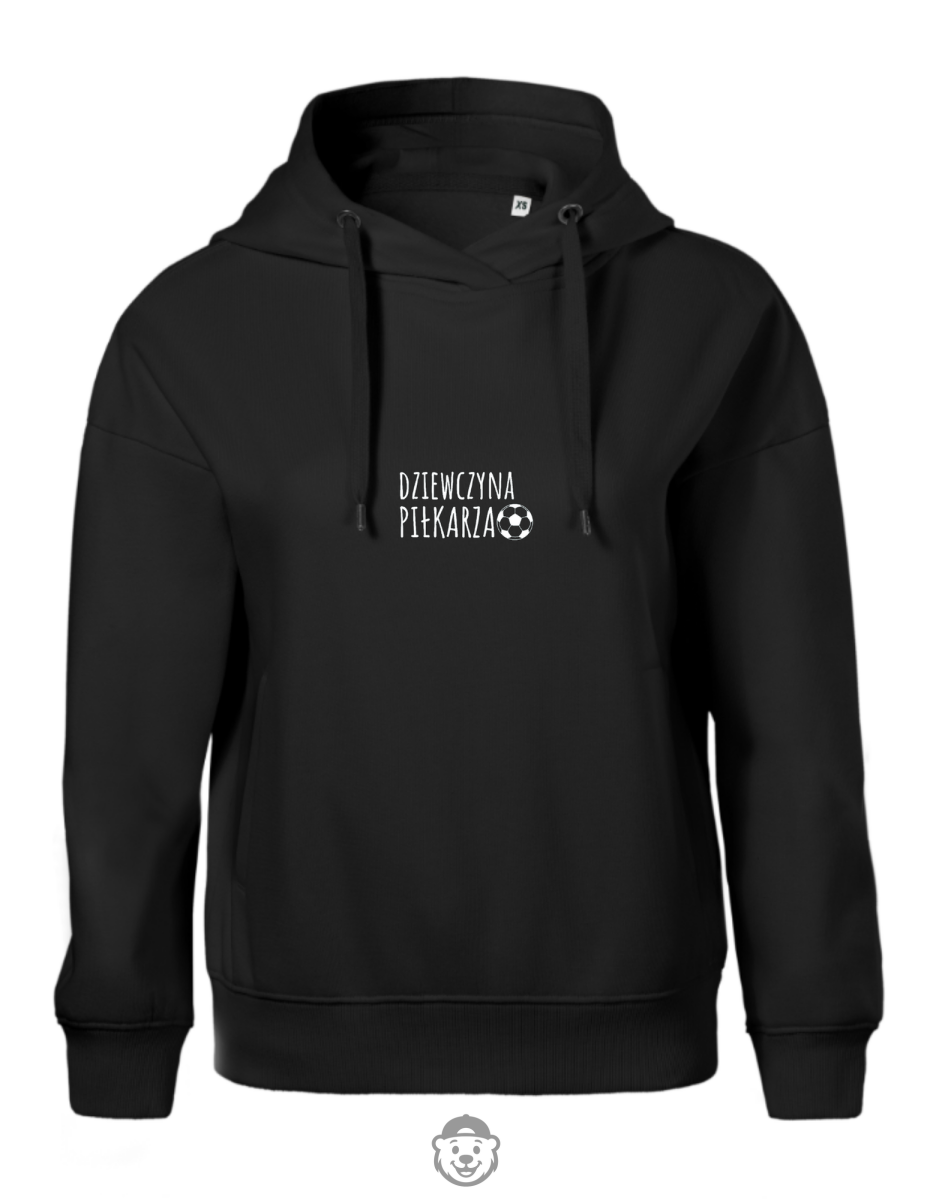 BLUZA Z KAPTUREM DAMSKA DZIEWCZYNA PIŁKARZA CZARNA.png