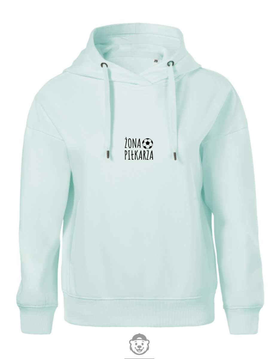 BLUZA Z KAPTUREM DAMSKA ŻONA PIŁKARZA MIĘTOWA.png