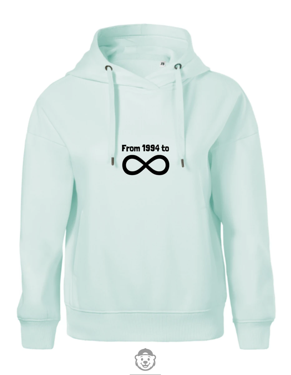 BLUZA Z KAPTUREM DAMSKA FROM X TO INFINITY MIĘTOWA.png