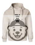 BLUZA Z KAPTUREM DAMSKA BORN TO LOVE BEŻOWA.png