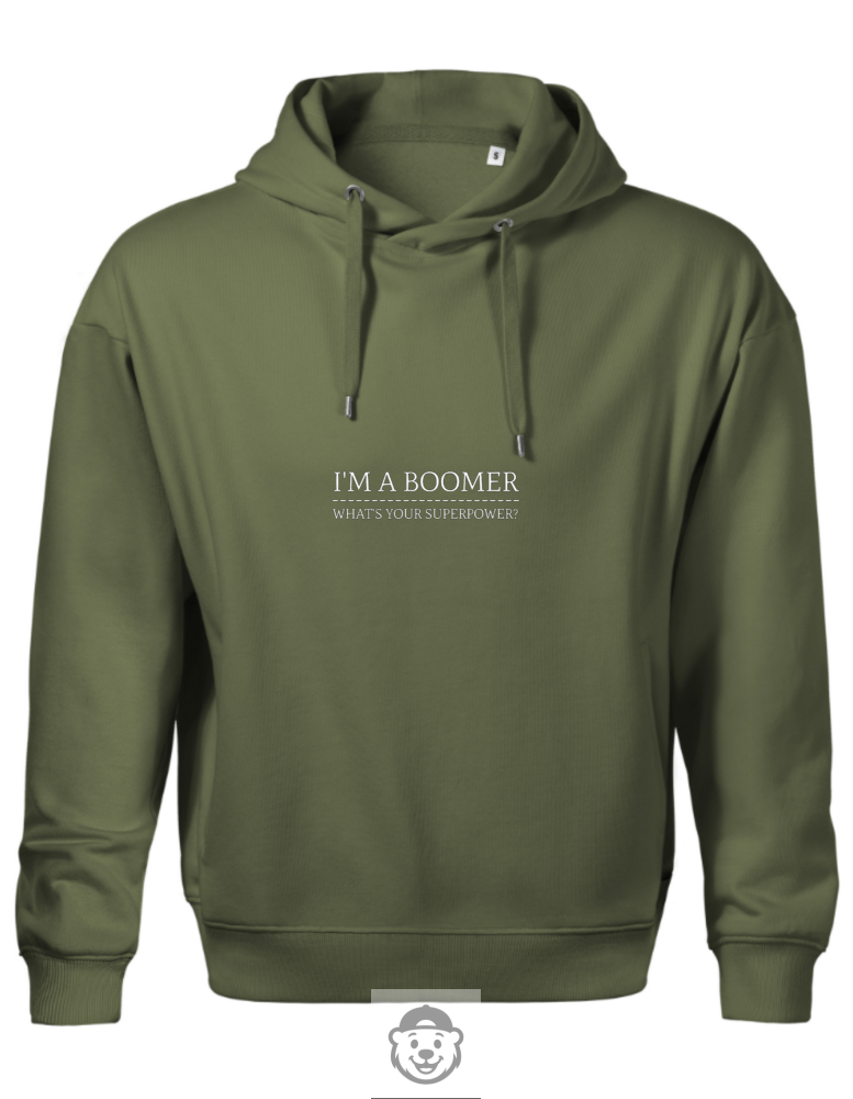 BLUZA Z KAPTUREM MĘSKA I'M A BOOMER KHAKI.png