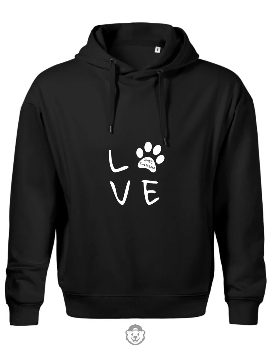 BLUZA Z KAPTUREM MĘSKA LOVE CZARNA.png
