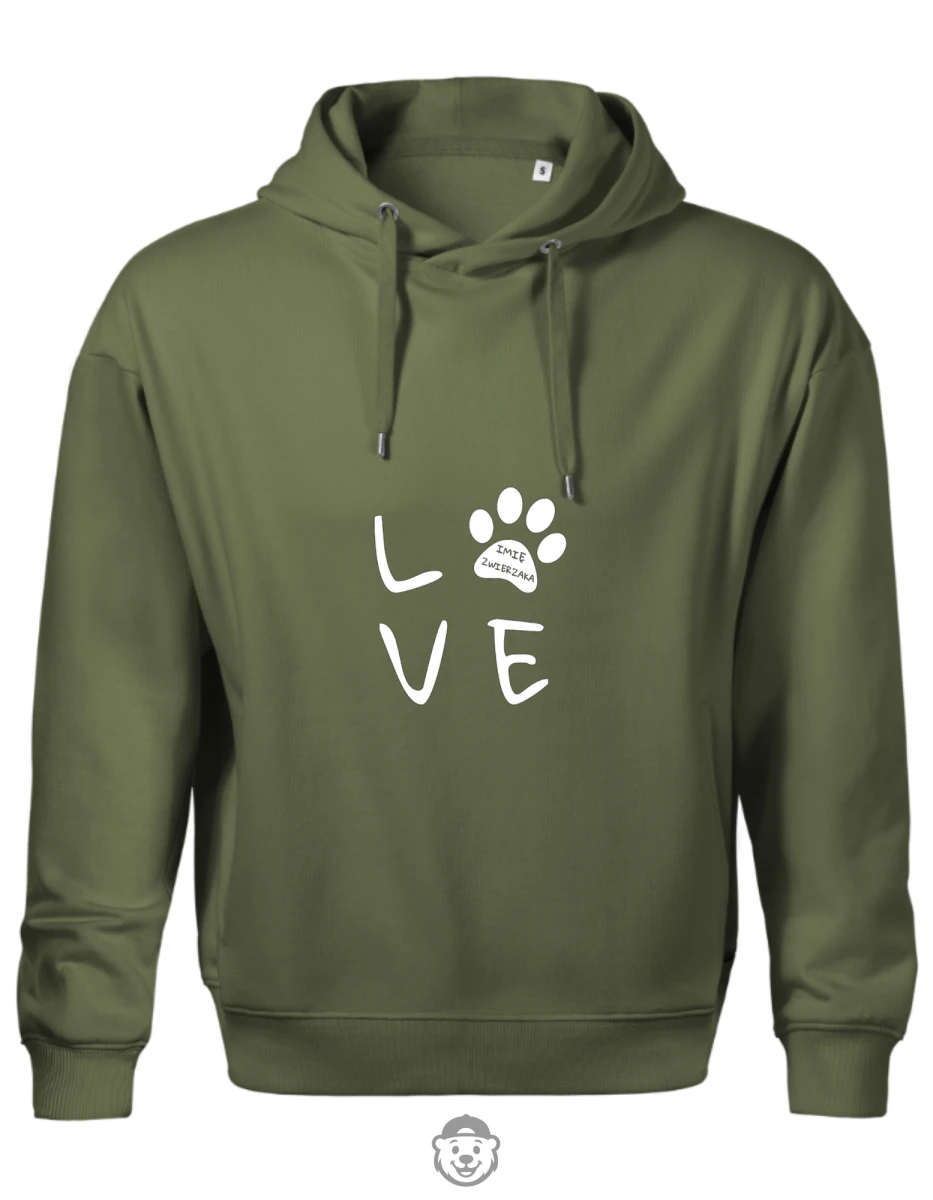 BLUZA Z KAPTUREM MĘSKA LOVE KHAKI.png