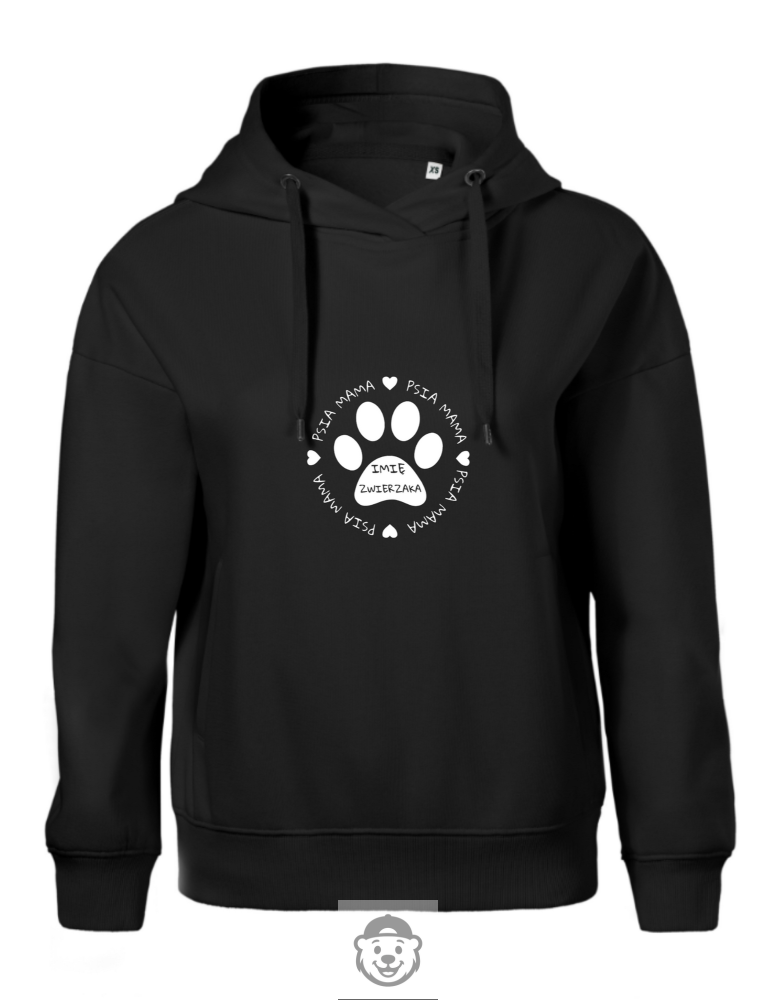BLUZA Z KAPTUREM DAMSKA PSIA MAMA CZARNA.png