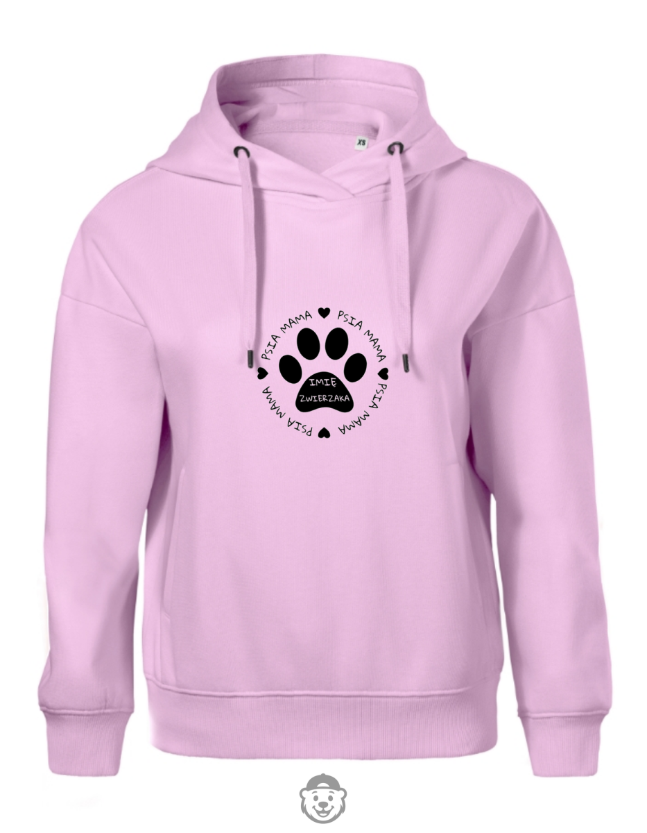 BLUZA Z KAPTUREM DAMSKA PSIA MAMA RÓŻOWA.png