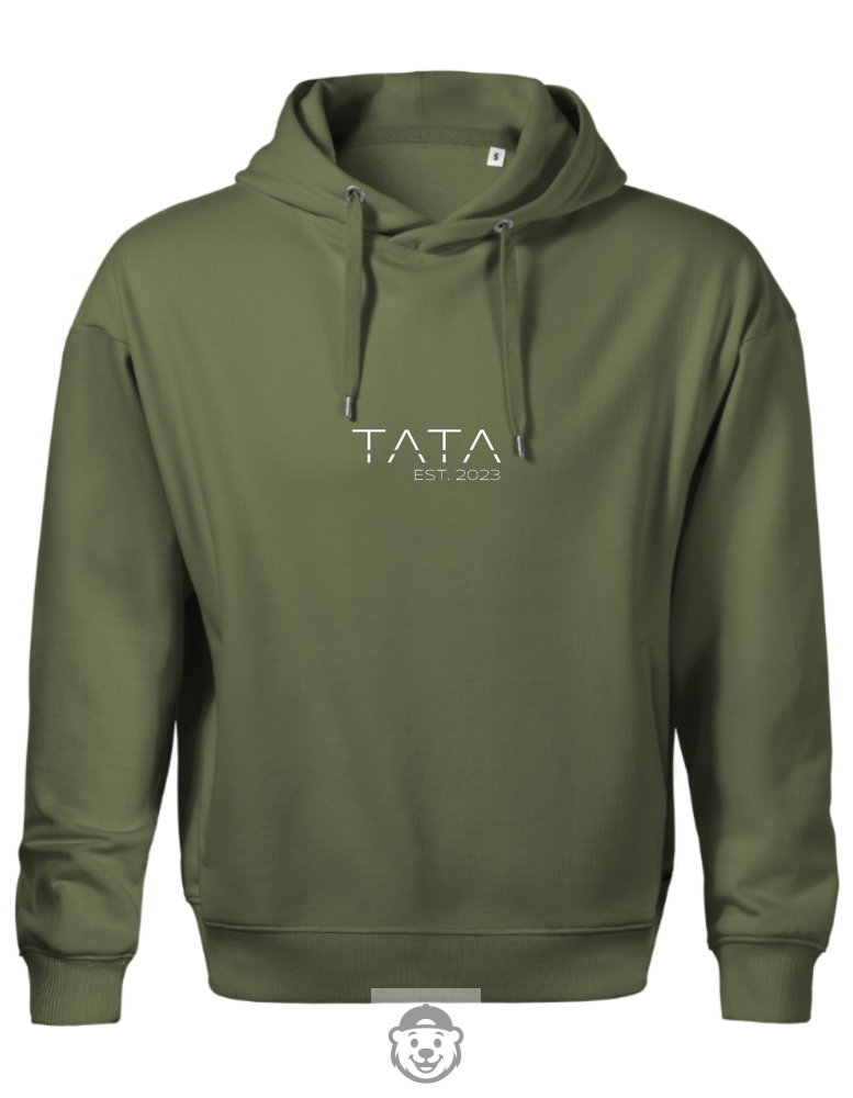 BLUZA Z KAPTUREM MĘSKA TATA WZÓR 1 KHAKI.png