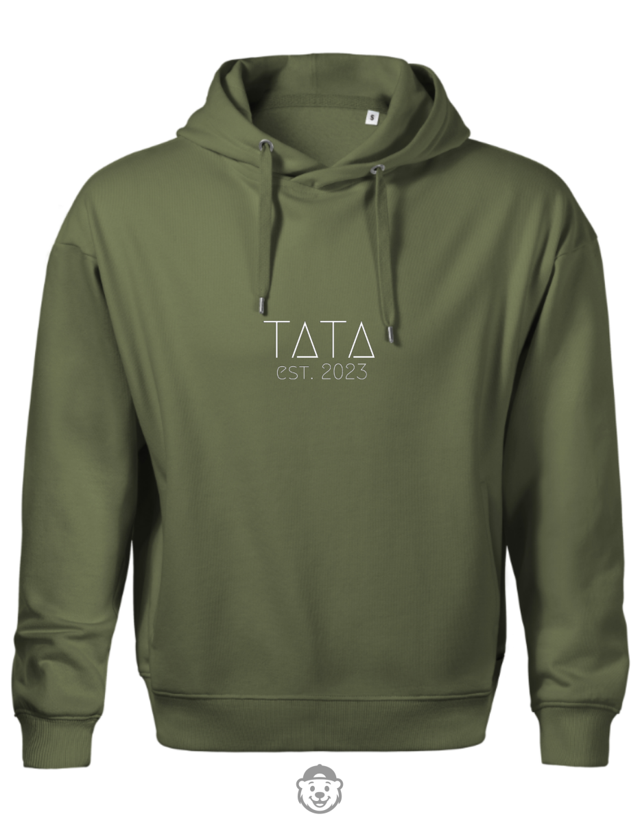 BLUZA Z KAPTUREM MĘSKA TATA WZÓR 2 KHAKI.png