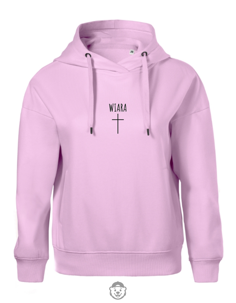 BLUZA Z KAPTUREM DAMSKA WIARA RÓŻOWA.png