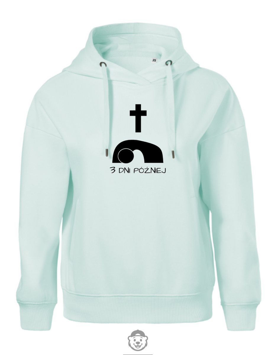 BLUZA Z KAPTUREM DAMSKA TRZY DNI PÓŹNIEJ MIĘTOWA.png