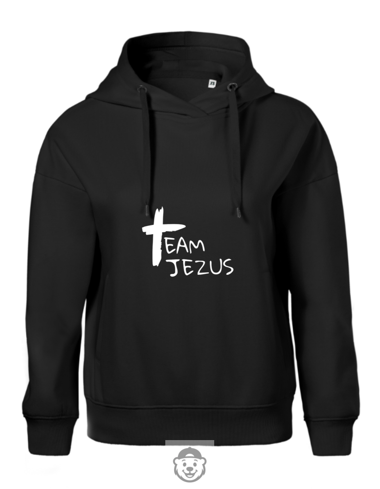 BLUZA Z KAPTUREM DAMSKA TEAM JEZUS CZARNA.png
