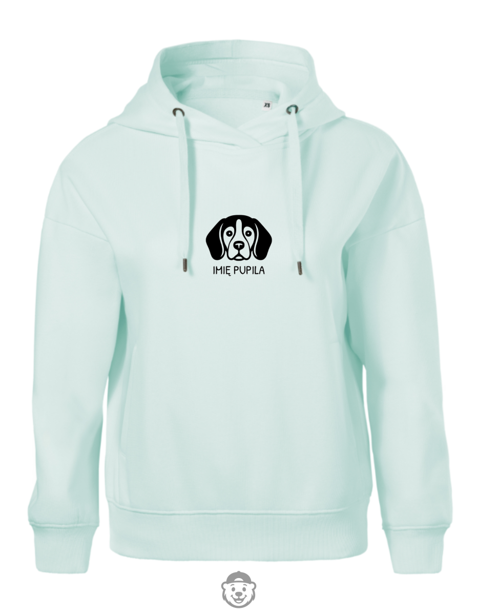 BLUZA Z KAPTUREM DAMSKA BEAGLE MIĘTOWA.png