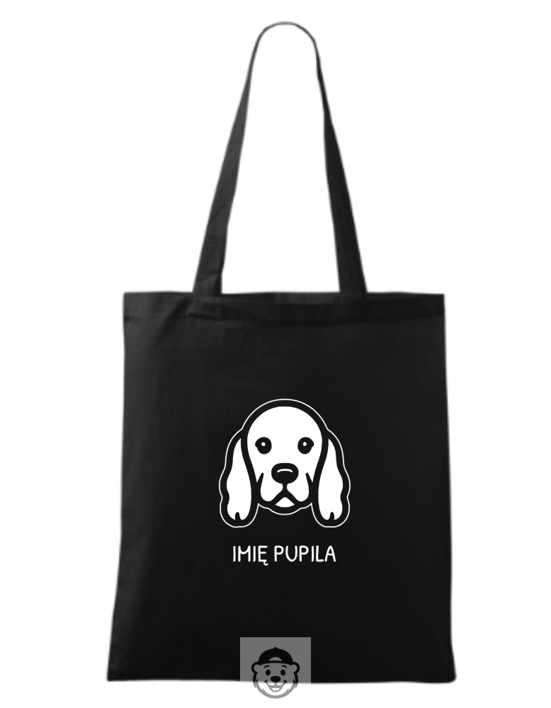 TORBA NA ZAKUPY COCKER SPANIEL CZARNA.png