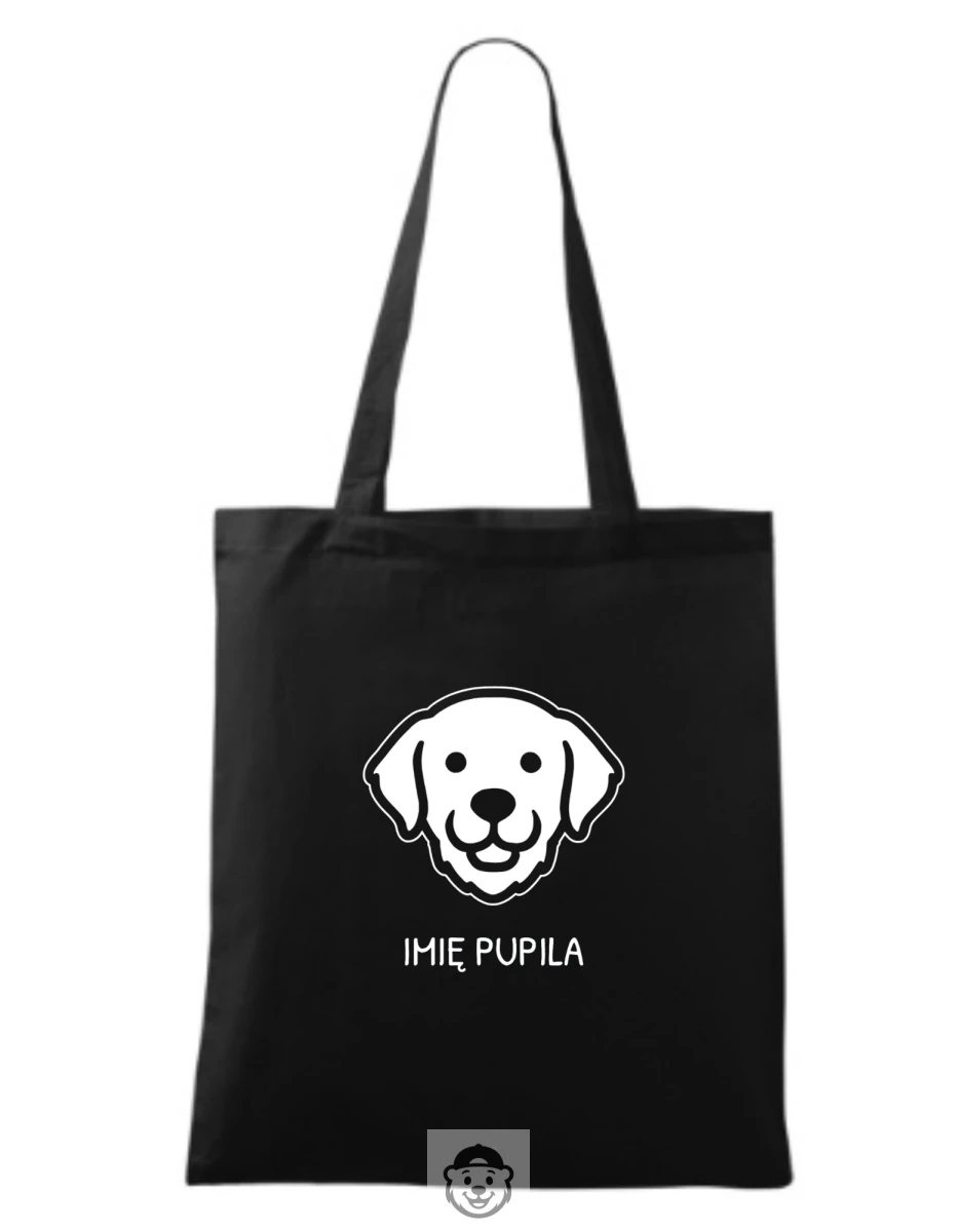 TORBA NA ZAKUPY GOLDEN RETRIEVER CZARNA.png
