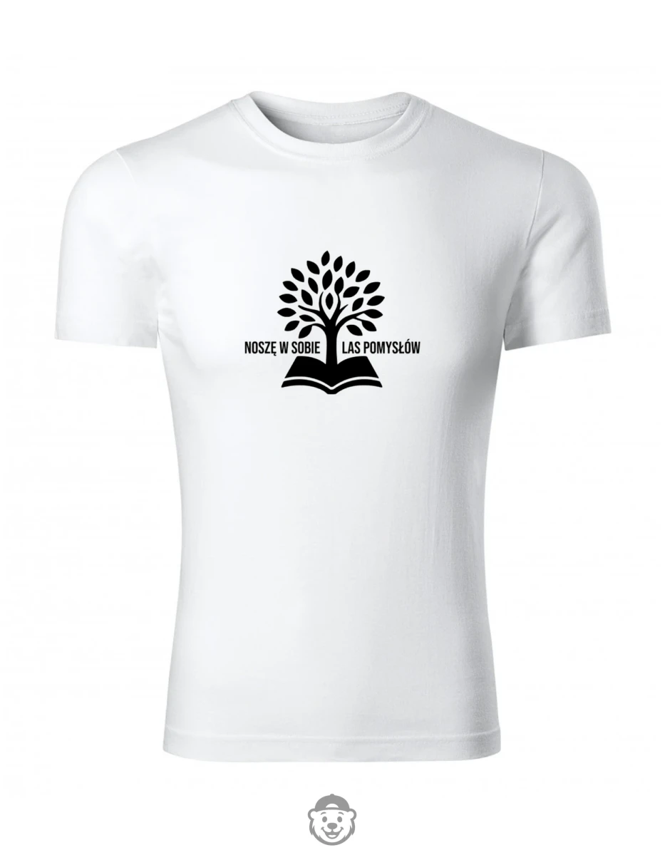 KOSZULKA DZIEŃ NAUCZYCIELA NOSZĘ W SOBIE LAS POMYSŁÓW BIAŁA.png