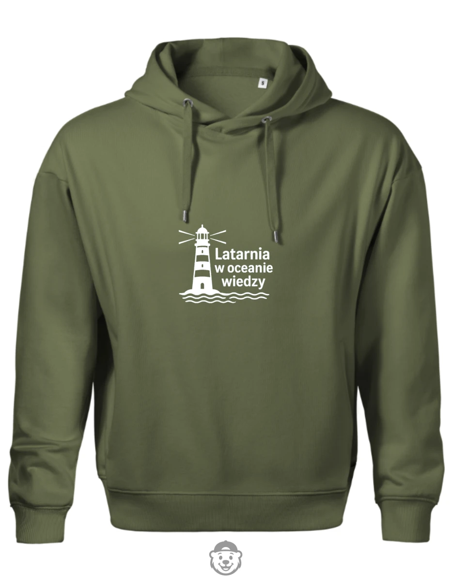 BLUZA Z KAPTUREM MĘSKA LATARNIA W OCEANIE WIEDZY KHAKI.png