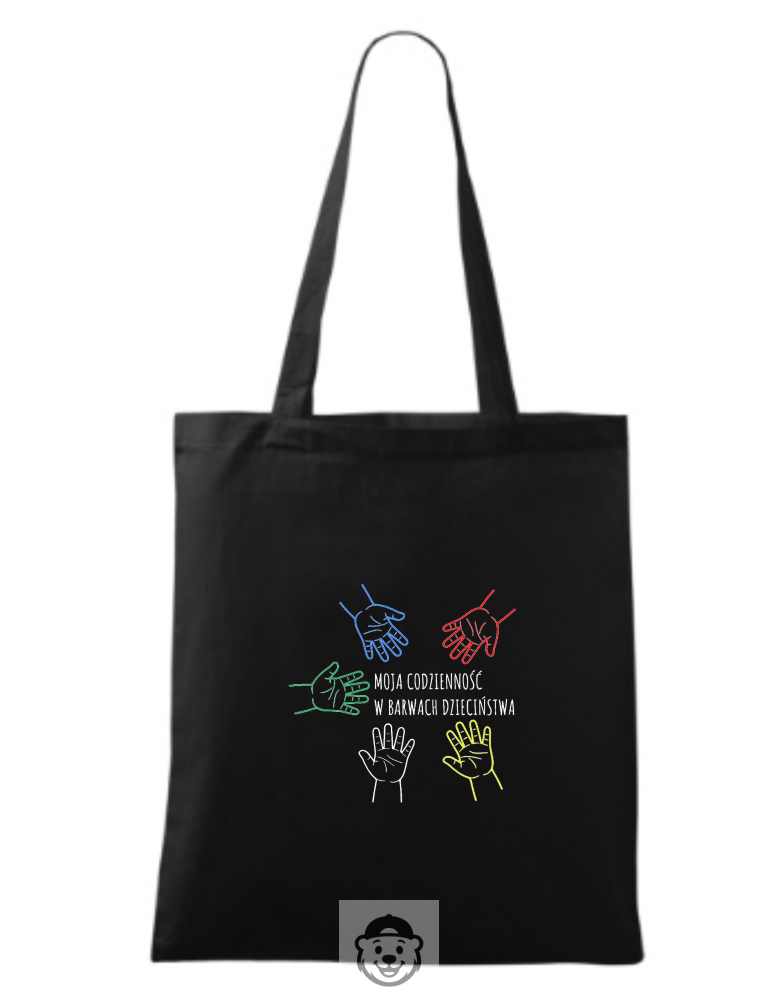 TORBA NA ZAKUPY MOJA CODZIENNOŚĆ W BARWACH DZIECIŃSTWA CZARNA.png