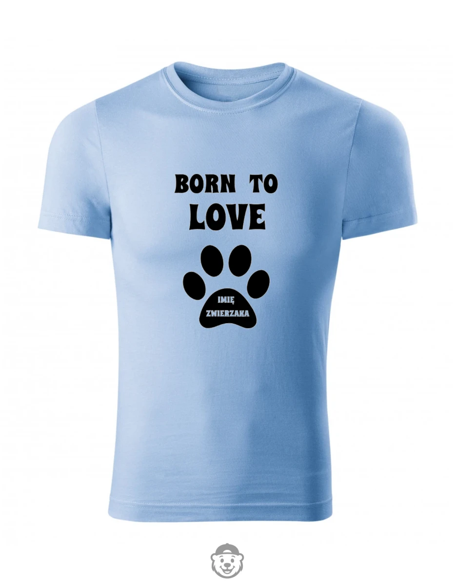 KOSZULKA BORN TO LOVE BŁĘKITNA.png